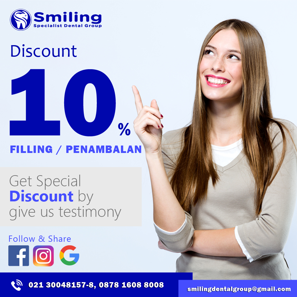 Promo 50% Fillings/Penambalan