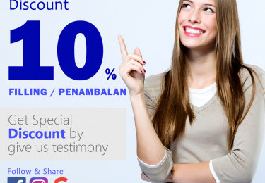 Promo 50% Fillings/Penambalan